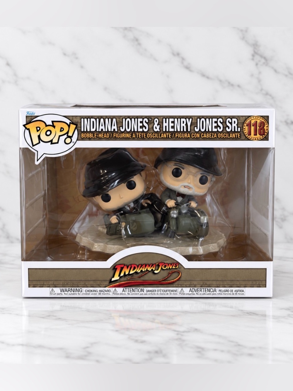 Funko Indiana Jones & Henry Jones Sr. Bobble-Head - Brown